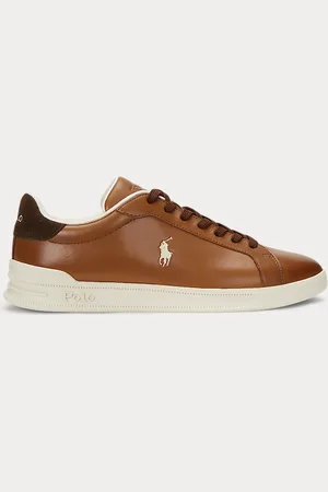 Ralph Lauren Heritage Court II Leather Trainer