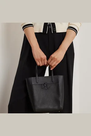Ralph Lauren Pebbled Leather Small Cameryn Tote Bag