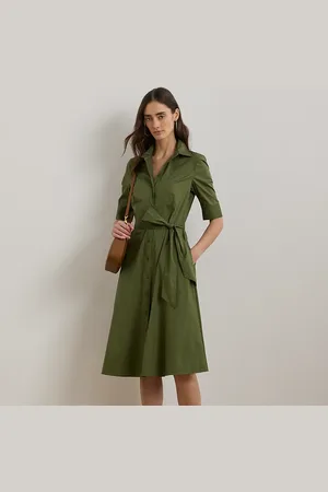 Ralph Lauren Petite - Belted Double-Faced Georgette Shirtdress