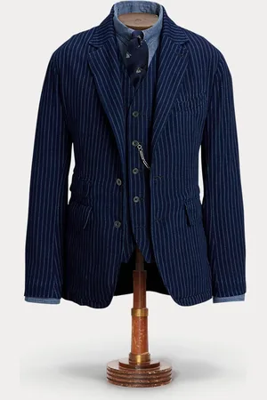 Ralph Lauren Unconstructed Indigo Twill Blazer