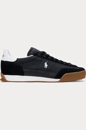 Ralph Lauren Hester Suede & Canvas Trainer