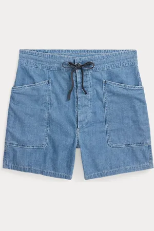 Ralph Lauren Indigo Cotton-Linen Chambray Short
