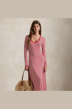 Ralph Lauren Striped Scoopneck Dress