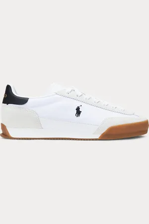 Ralph Lauren Hester Suede & Canvas Trainer