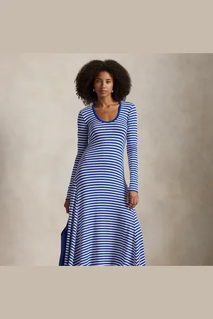 Ralph Lauren Striped Scoopneck Dress