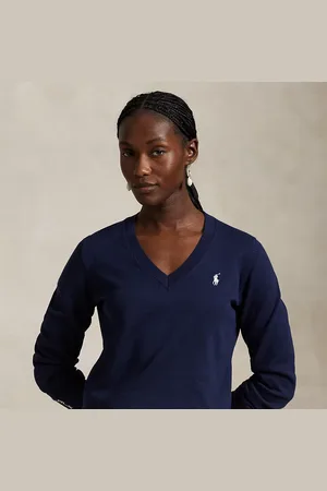 Ralph Lauren Cotton-Blend V-Neck Jumper