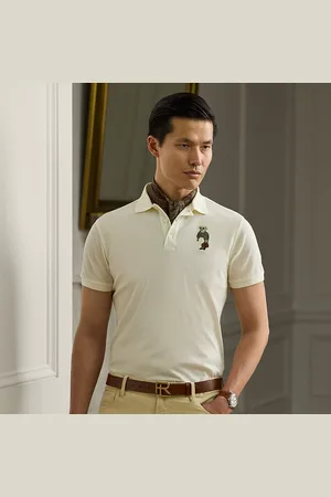 Ralph Lauren Custom Slim Polo Bear Piqué Polo Shirt