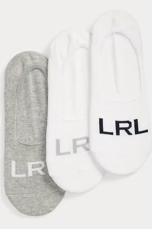 Ralph Lauren Logo Cotton-Blend Liner Sock 3-Pack