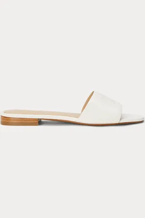 Ralph Lauren Everley Nappa Leather Slide Sandal
