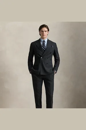 Ralph Lauren Polo Tailored Glen Plaid Wool Suit