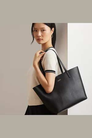 Ralph Lauren Faux-Leather Large Reversible Tote Bag