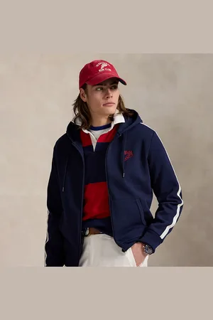 Ralph Lauren Logo Double-Knit Mesh Hoodie