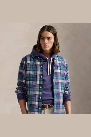 Ralph Lauren Classic Fit Plaid Flannel Camp Shirt