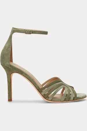 Ralph Lauren Allie Suede & Leather Multistrap Sandal
