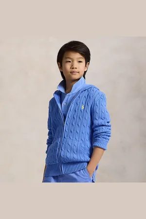 Ralph Lauren Cable Cotton Hooded Full-Zip Jumper
