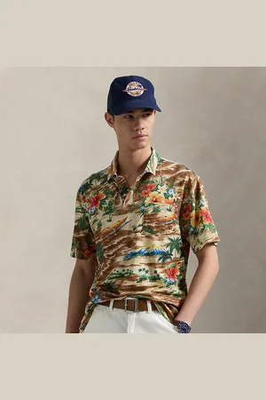 Ralph Lauren Classic Fit Tropical Linen-Cotton Polo