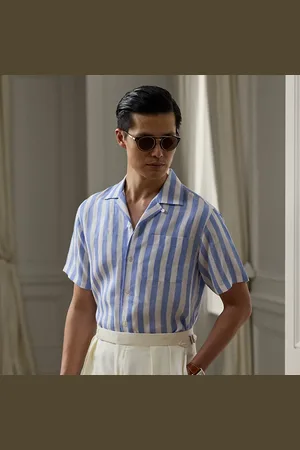 Ralph Lauren Striped Linen Camp Shirt
