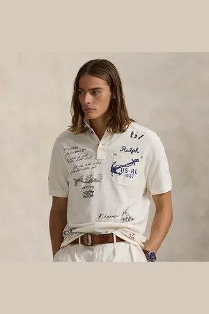Ralph Lauren Classic Fit Mesh Graphic Polo Shirt