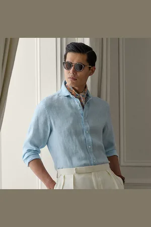 Ralph Lauren Basket-Weave Linen Shirt