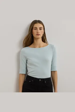 Ralph Lauren Stretch Cotton Boatneck Tee
