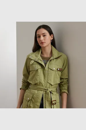 Ralph Lauren Belted Cotton-Blend Twill Field Jacket