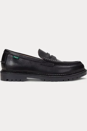 Ralph Lauren Jett Lug-Sole Leather Penny Loafer