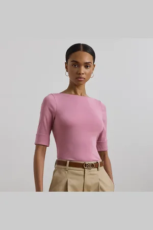 Ralph Lauren Stretch Cotton Boatneck Tee