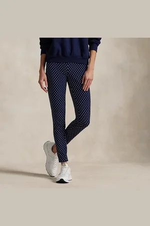 Ralph Lauren Polka-Dot Stretch Athletic Trouser