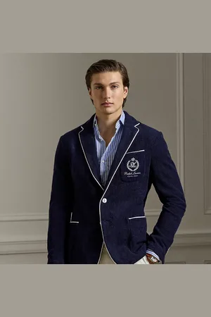 Ralph Lauren Hand-Tailored Embroidered Terry Blazer