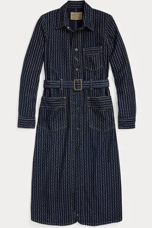 Ralph Lauren Indigo Print Twill Shop Coat