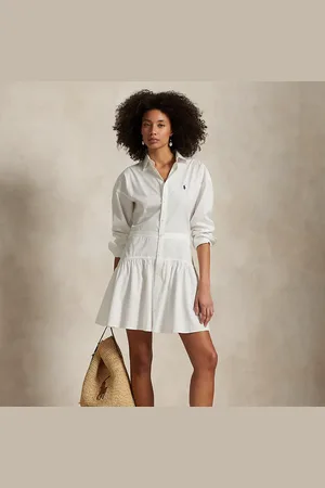 Ralph Lauren Cotton Broadcloth Panelled Shirtdress