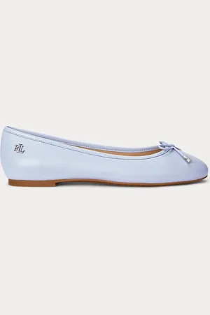 Ralph Lauren Jayna Nappa Leather Flat