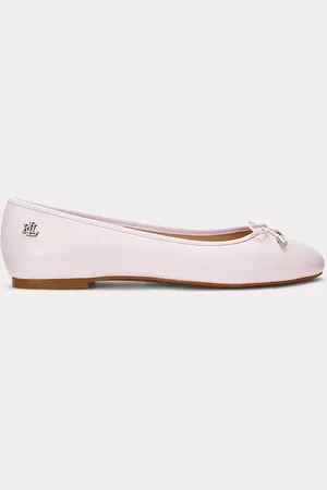 Ralph Lauren Jayna Nappa Leather Flat