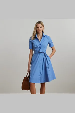 Ralph Lauren Cotton-Blend Shirtdress