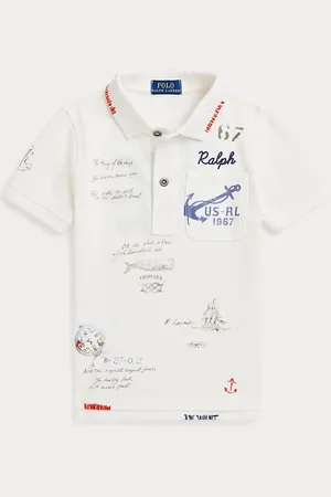 Ralph Lauren Nautical Cotton Mesh Polo Shirt
