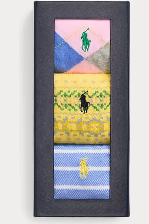 Ralph Lauren Patterned Trouser Sock 3-Pack Gift Set