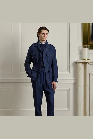 Ralph Lauren Gregory Hand-Tailored Linen Suit Trouser