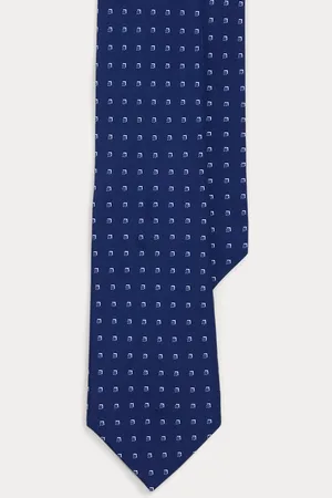 Ralph Lauren Square-Patterned Silk Tie