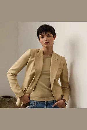 Ralph Lauren Camden Cashmere-Linen Twill Jacket
