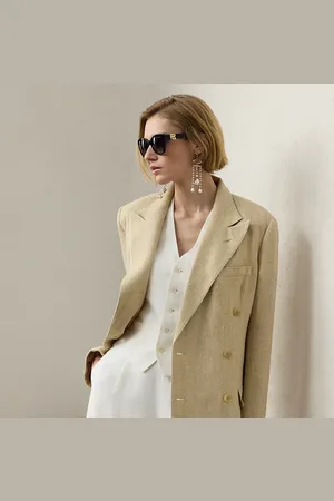 Ralph Lauren Vannesa Linen-Blend Tweed Jacket