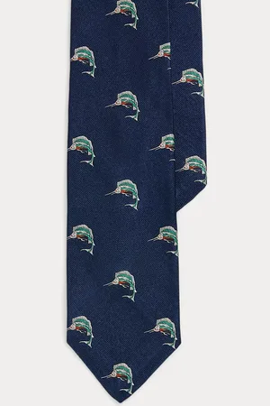 Ralph Lauren Marlin-Patterned Silk Tie