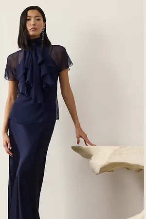 Ralph Lauren Masina Charmeuse Skirt