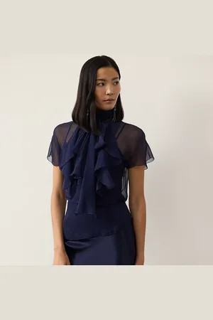 Ralph Lauren Etta Washed Chiffon Blouse