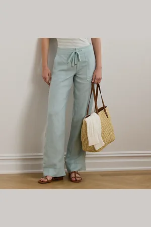 Ralph Lauren Linen Wide-Leg Trouser
