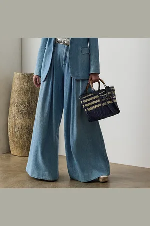 Ralph Lauren Tiana Cotton Denim Trouser