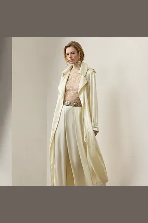 Ralph Lauren Twyla Charmeuse Trench Coat