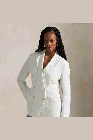 Ralph Lauren Double-Breasted Linen Blazer