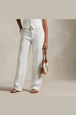 Ralph Lauren Linen Relaxed Straight Trouser