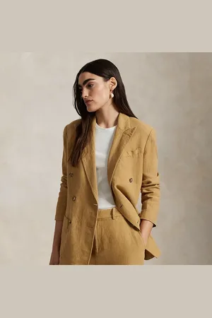 Ralph Lauren Double-Breasted Linen Blazer