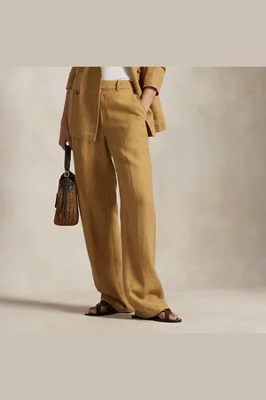 Ralph Lauren Linen Relaxed Straight Trouser